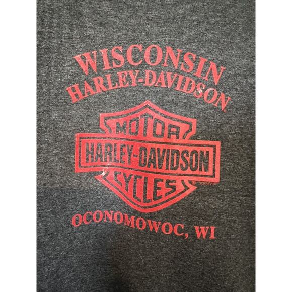 Harley Davison Youth Zip Up Hoodie Size 6/7 Oconomowoc WI - Picture 4 of 8